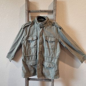 American Eagle Outfitters Women's Army Green Utility Jacket- Size Large